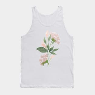 Lilies and Carnations, watercolor painting Tank Top